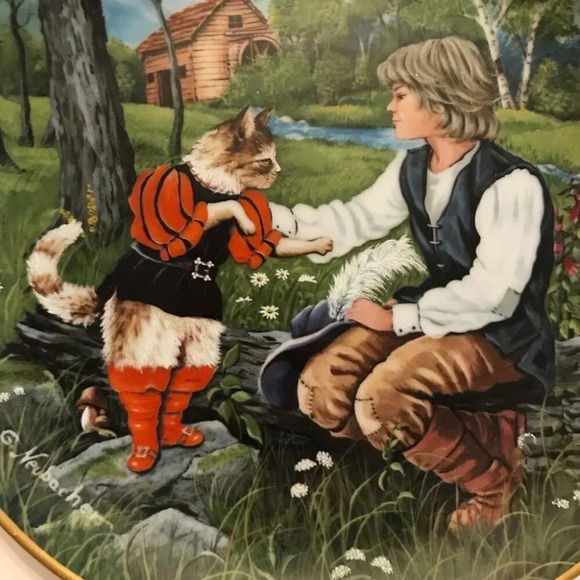 Kaiser PUSS IN BOOTS - Der gestiefelte Kater Collector Plate - Gerda Neubacher - Picture 4 of 8